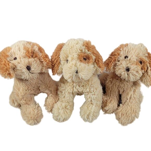 Spaniel Golden Dog Plush Doodle Triplets Puppy Friend for Life Stuffed Animal6 - Picture 1 of 9